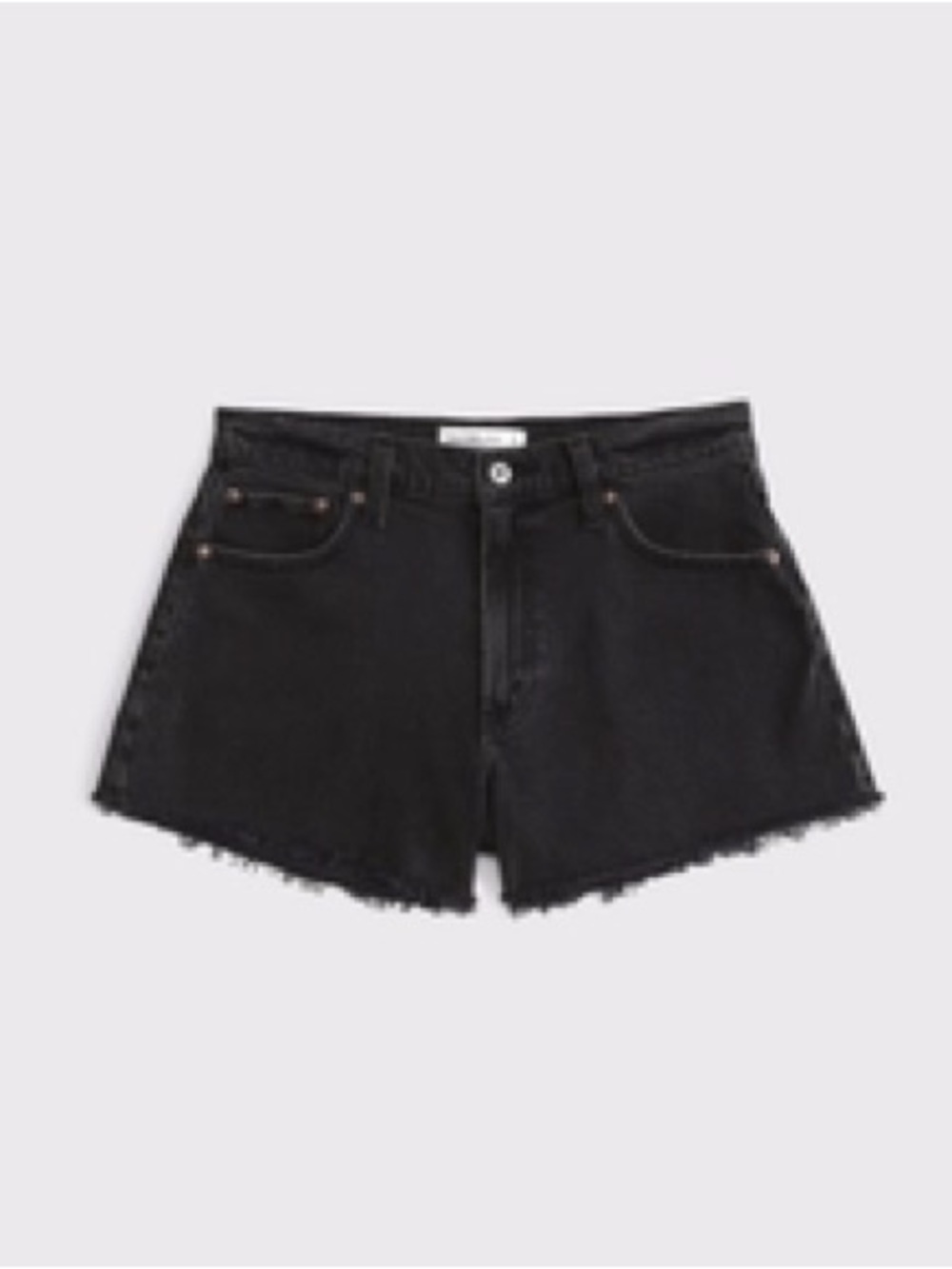 Abercrombie and Fitch curve love high rise 90’s relaxed cutoff short.